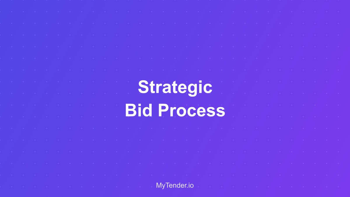 Strategic Bid Process