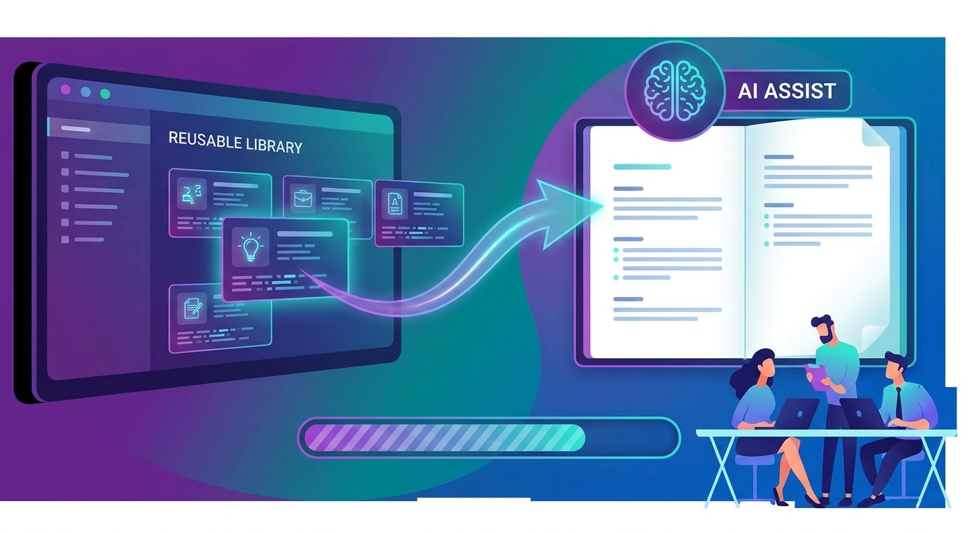 Reusable bid library workflow turning tender documents into stronger public sector responses