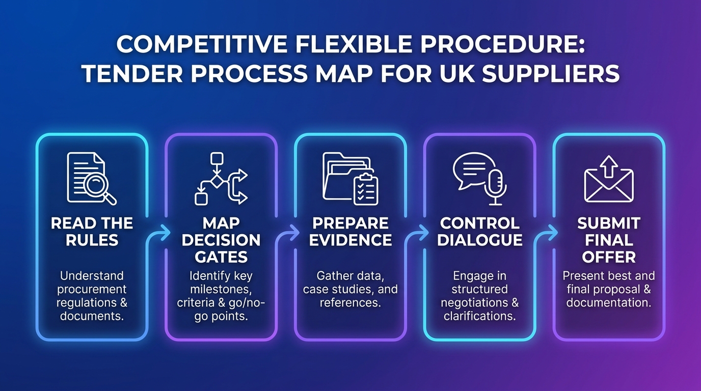 Competitive flexible procedure process map for suppliers