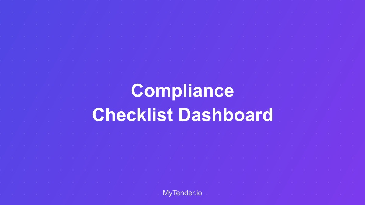Compliance checklist dashboard showing all requirements met