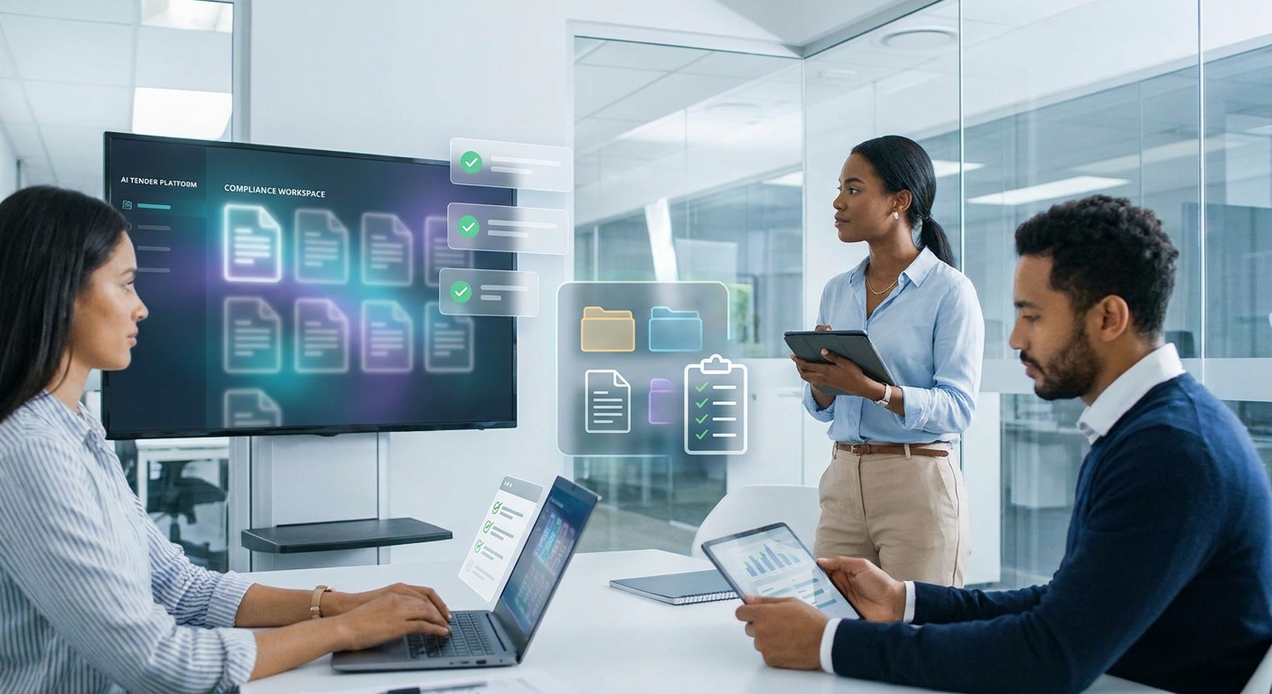 AI-assisted tender compliance workspace matching Conditions of Participation to reusable evidence