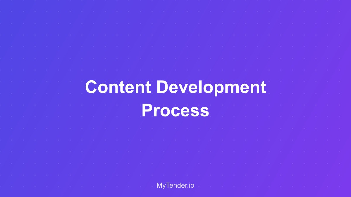 Content development stages and quality checks