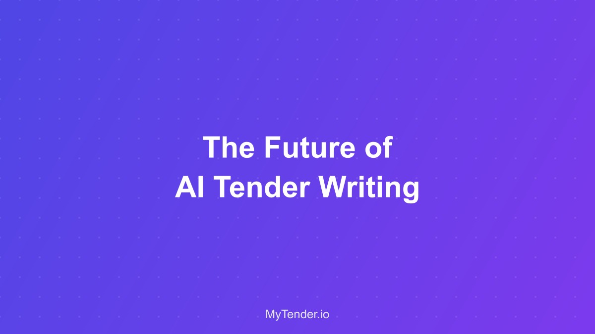 Future vision of AI-powered tender writing