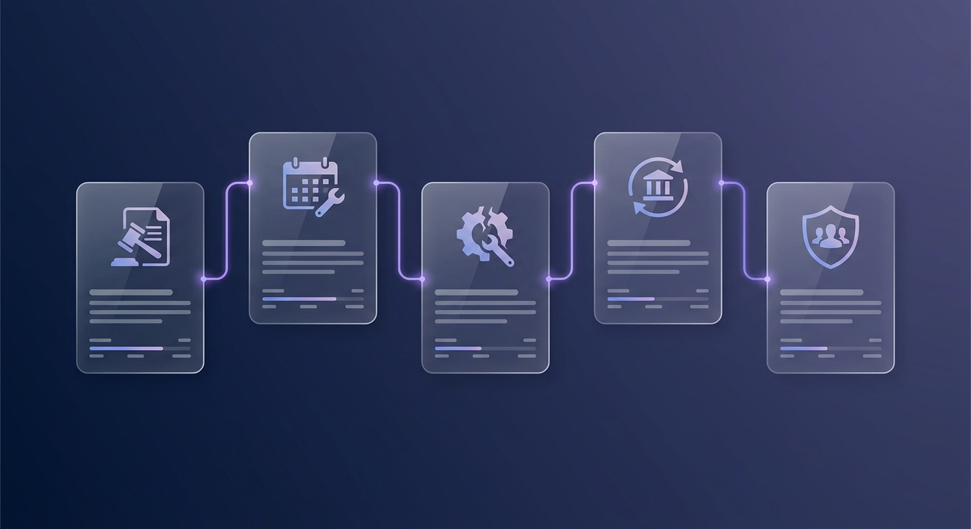 Five evidence buckets for hard FM tender responses: compliance, PPM, reactive, asset lifecycle and governance
