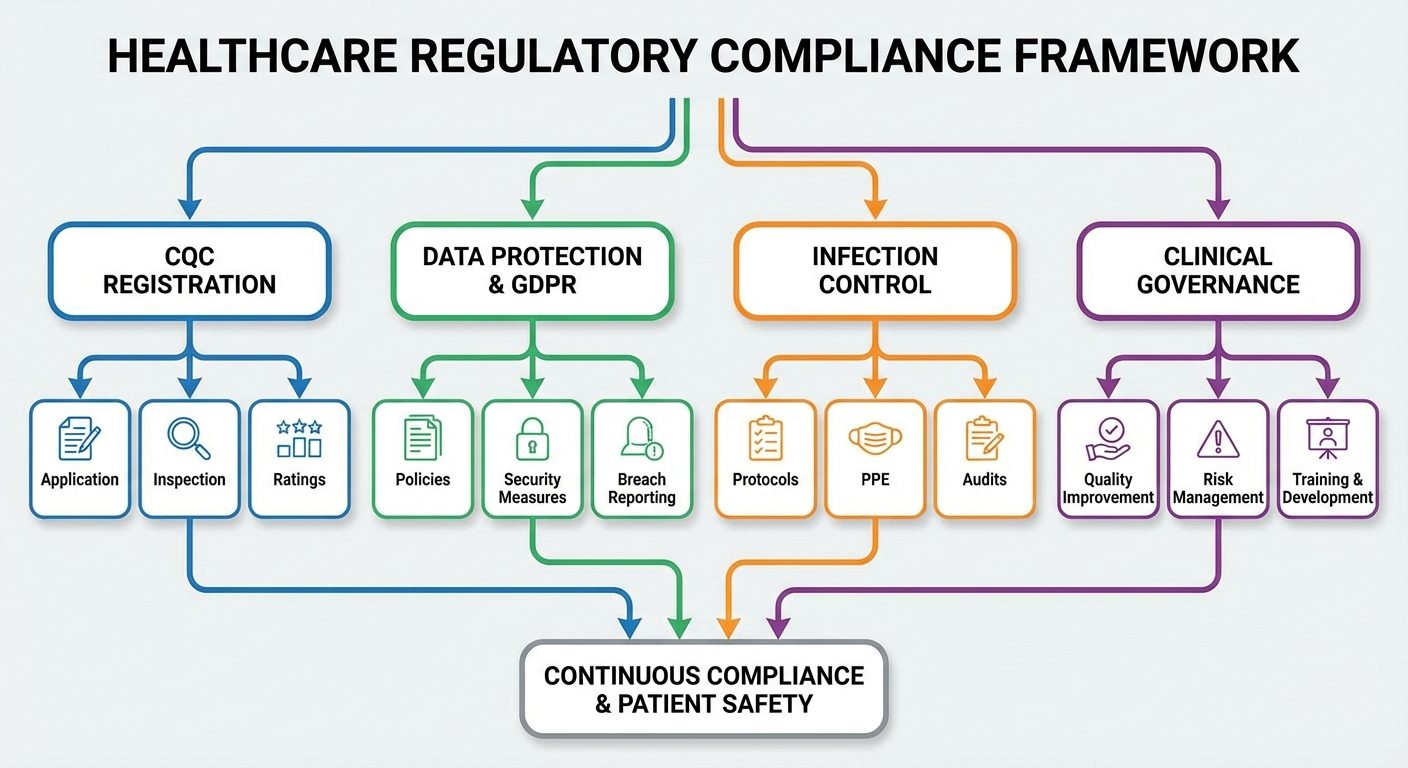 Regulatory compliance framework for healthcare suppliers