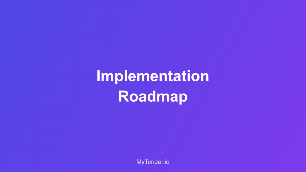 Implementation roadmap visualization