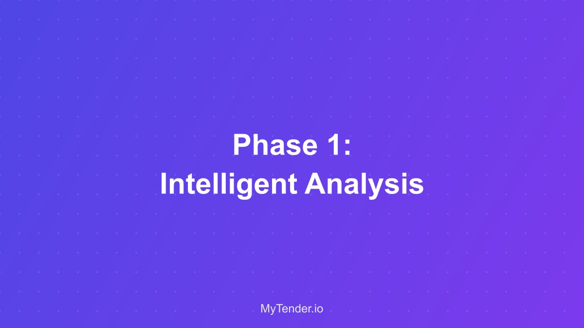 AI analyzing tender documents with requirement extraction