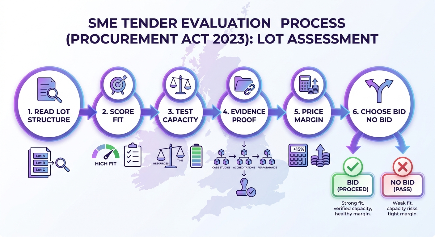 Five-step framework for assessing tender lot fit before bidding