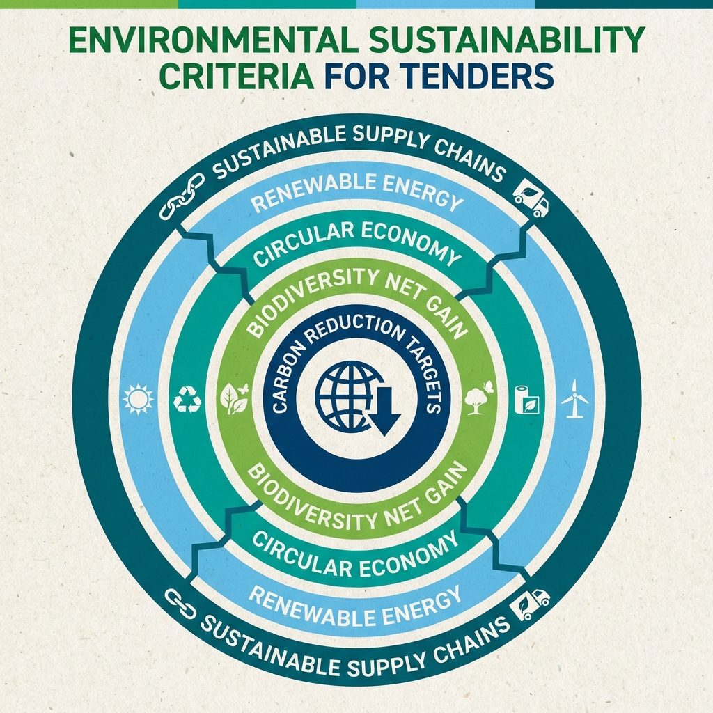 Environmental sustainability criteria framework for tender evaluation