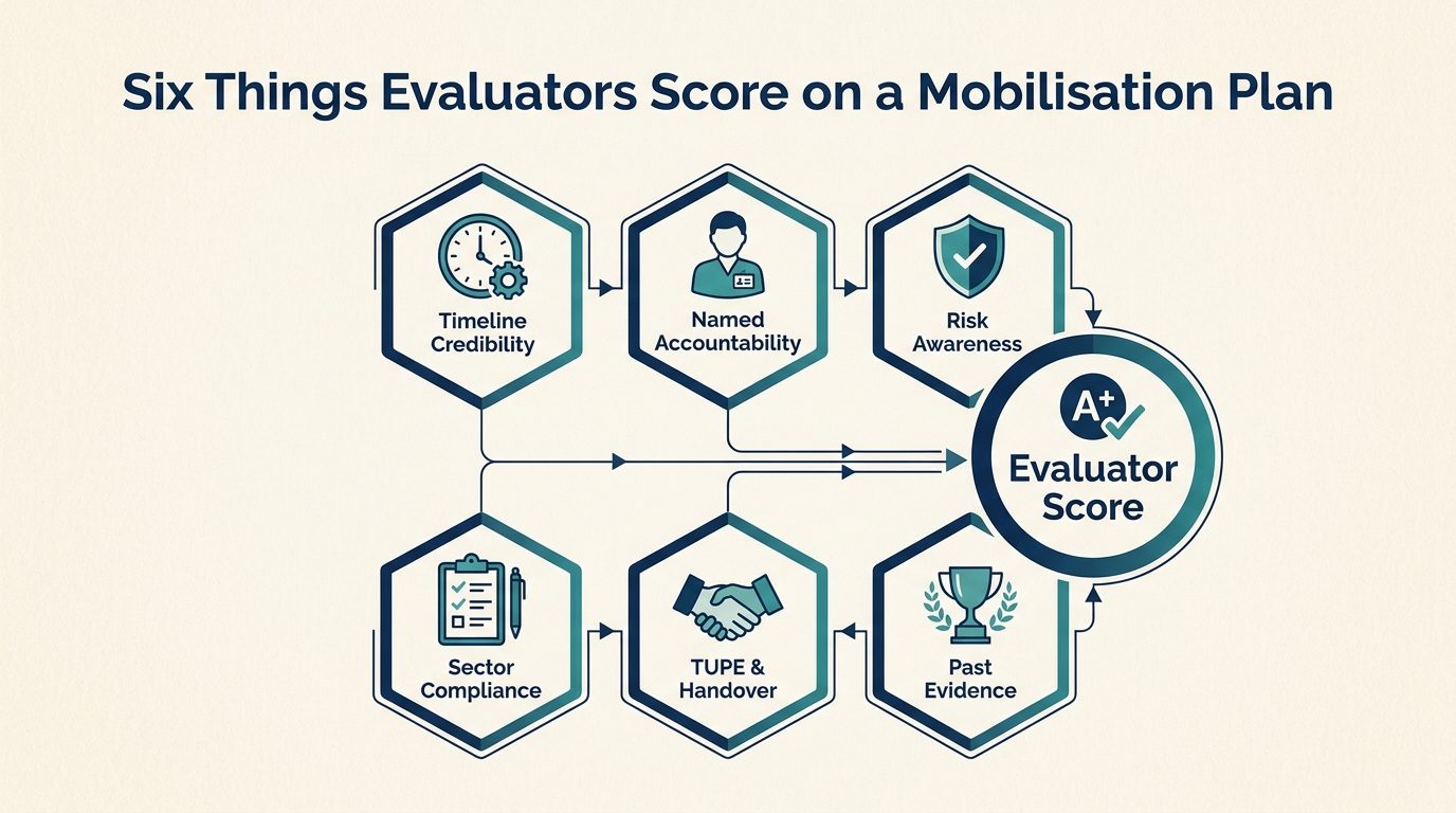 The six things evaluators score on a mobilisation plan