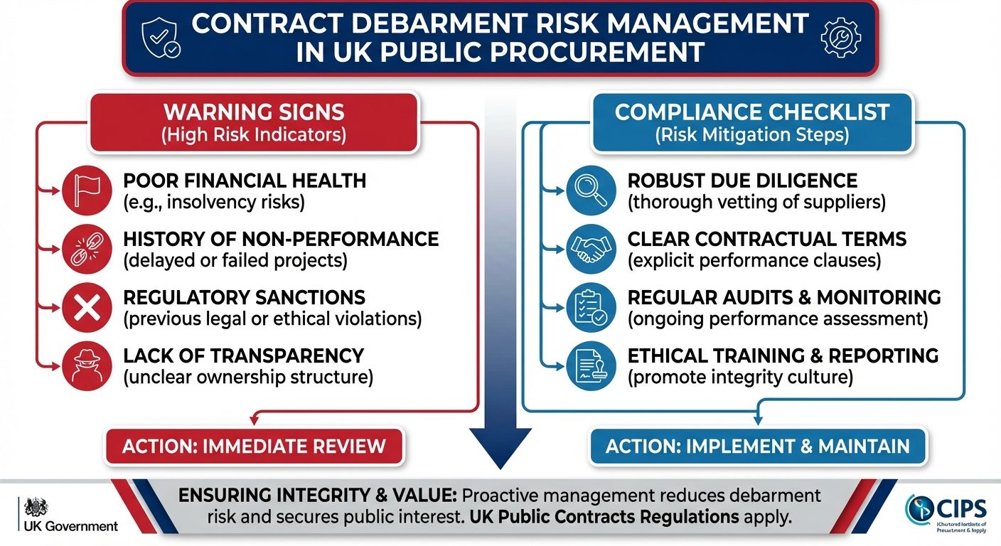 Contract debarment risk management in UK public procurement