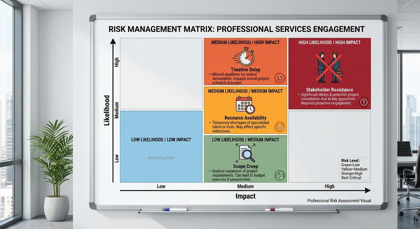 Professional services risk assessment matrix