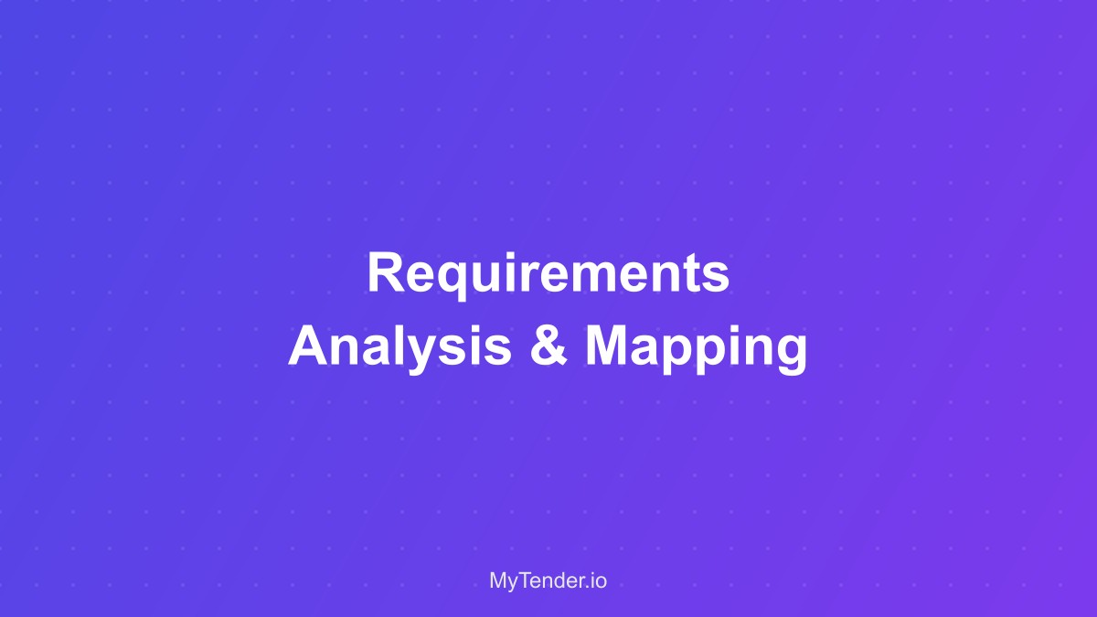 Requirements analysis and mapping process