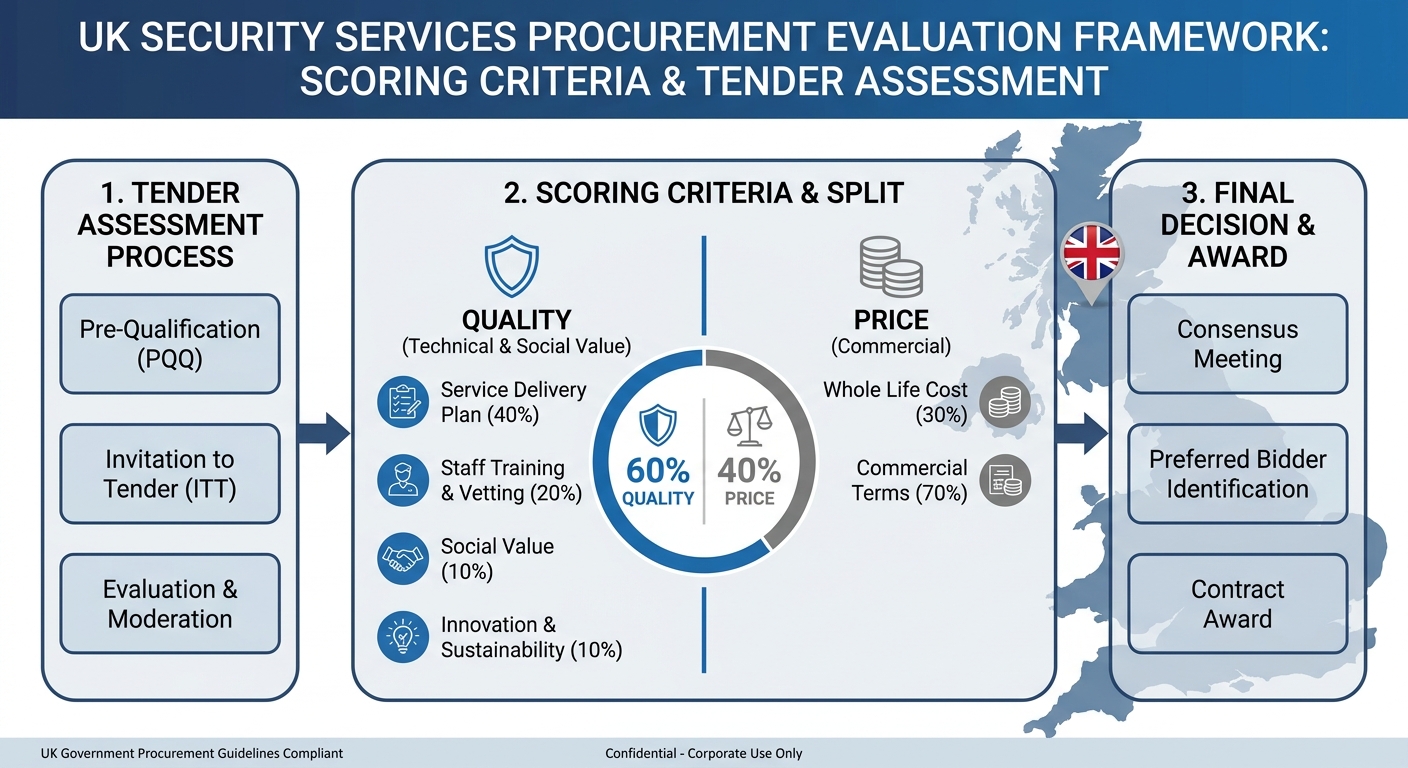 Security tender evaluation scoring framework