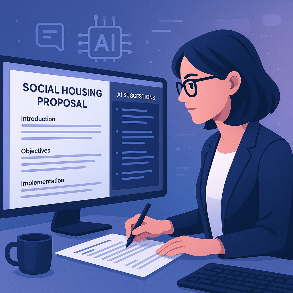AI-powered tender writing software helping bid teams create social housing proposals