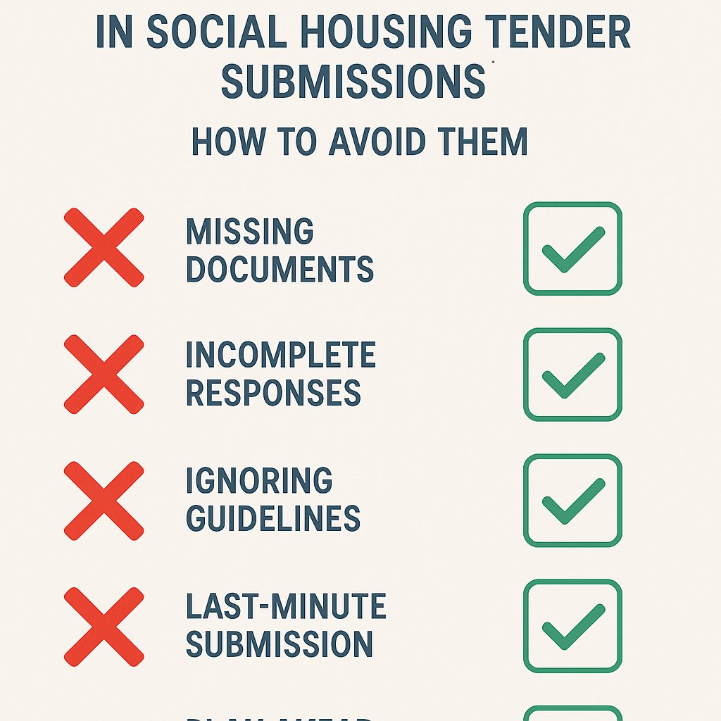 Common mistakes in social housing tender submissions and how to avoid them