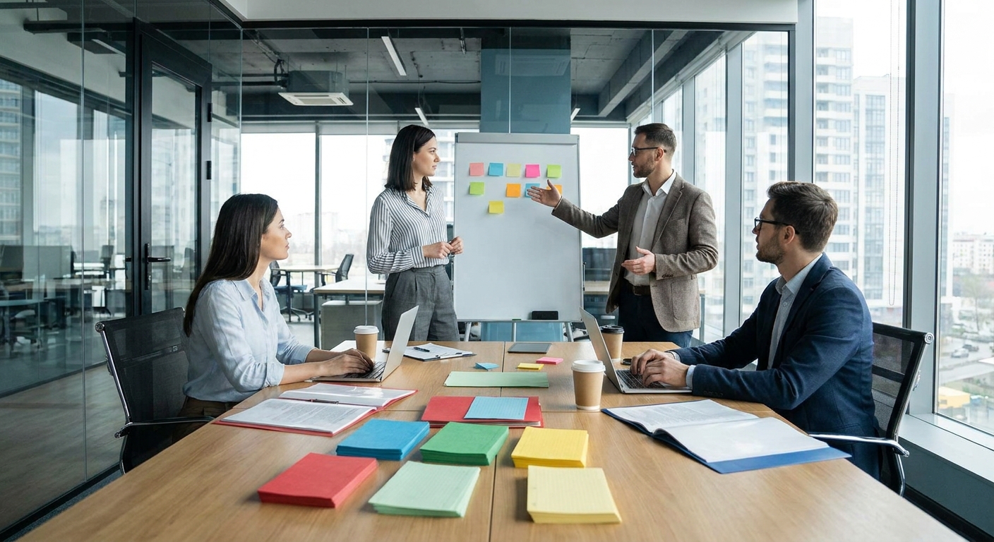 Tender interview answer framework moving from direct answer to evidence, owner and buyer-specific implication