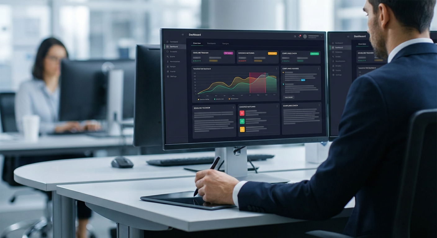 AI-assisted bid team extracting deadlines, eligibility and evidence from a tender notice