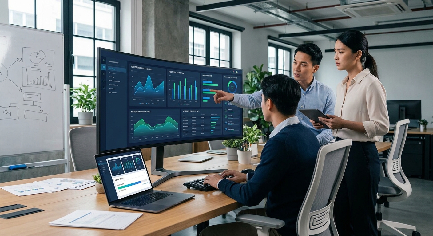 AI-assisted bid workspace extracting risk signals from tender documents and linking them to approved evidence