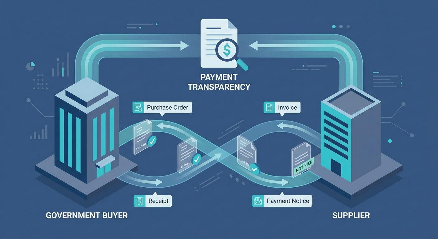 Payment notice transparency requirements in UK public procurement
