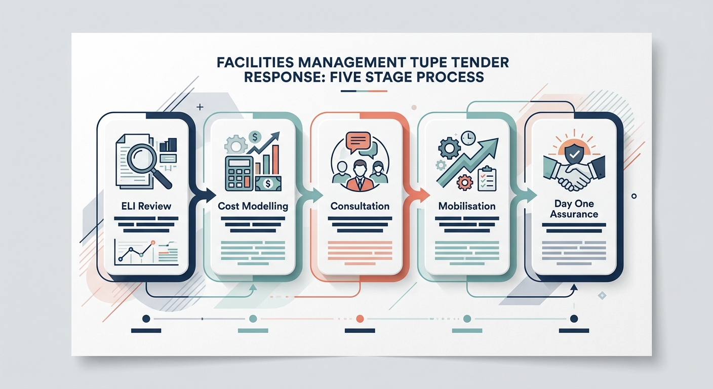 Five-stage TUPE tender response process for FM contracts