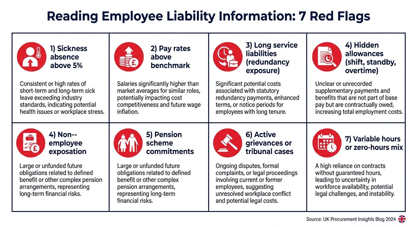 Seven red flags to look for in TUPE Employee Liability Information