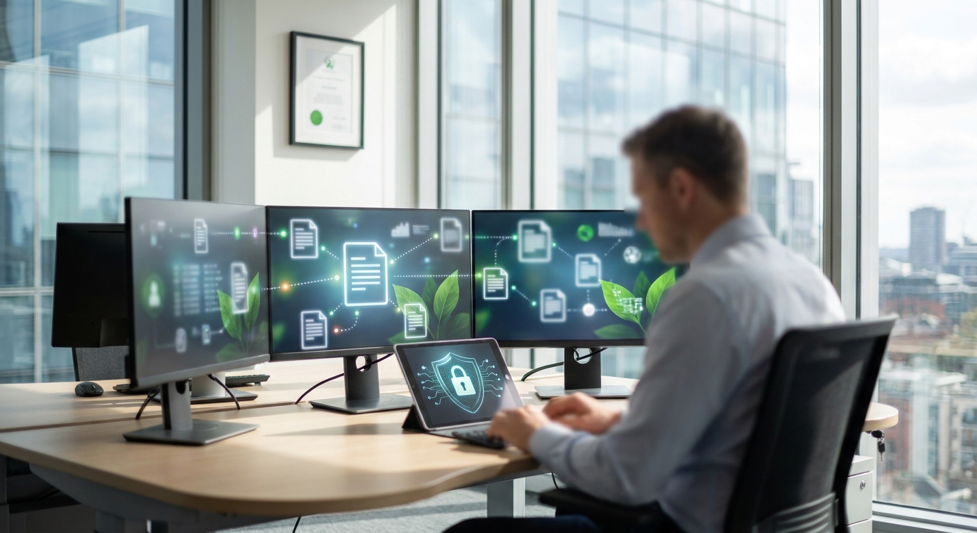 AI-supported bid library connecting approved sustainability documents to utilities tender questions